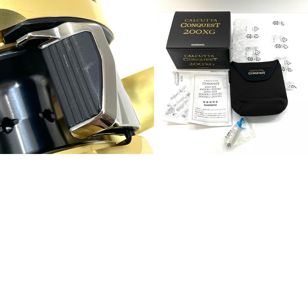【フィッシング/釣り/釣具/リール】 【ベイトリール/右ハンドル】SHIMANO | シマノ 22カルカッタコンクエスト 200XG【尾張小牧店】
