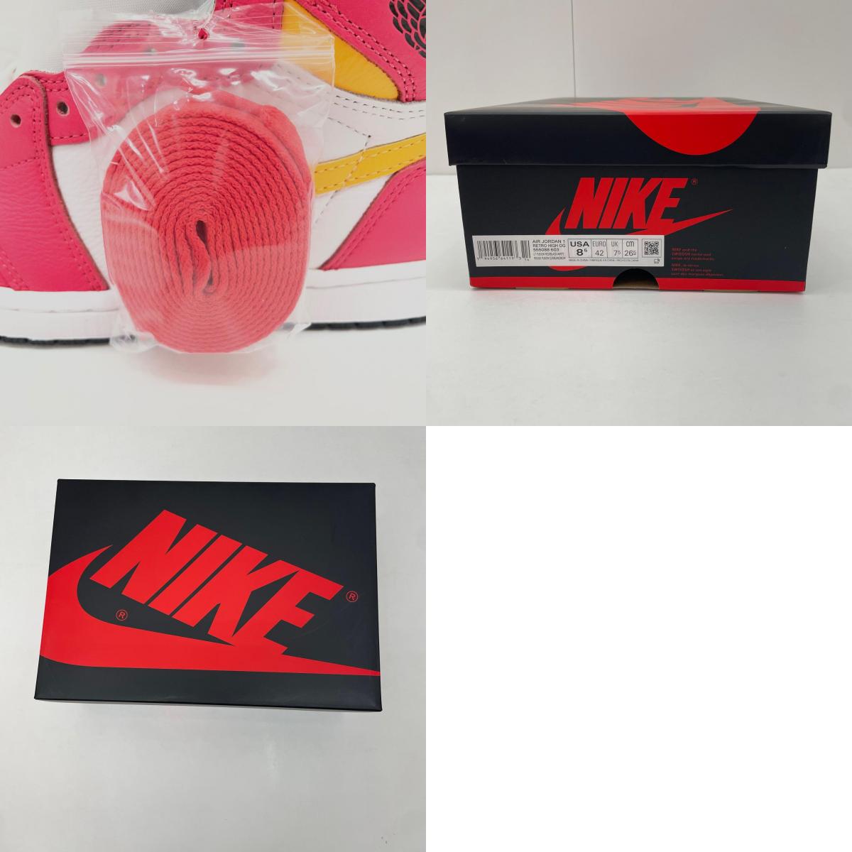 NIKE | ナイキ Air Jordan 1 High OG スニーカー 26.5cm 555088-603 ピンク【尾張小牧店】