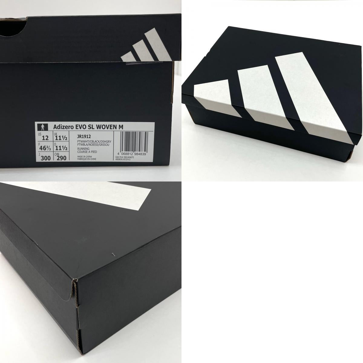 【中古】adidas | アディダス Adizero EVO SL Woven/アディゼロEVO SL ウーブン スニーカー 靴 JR1912 ホワイト×ブラック 30cm【尾張小牧店】【専】