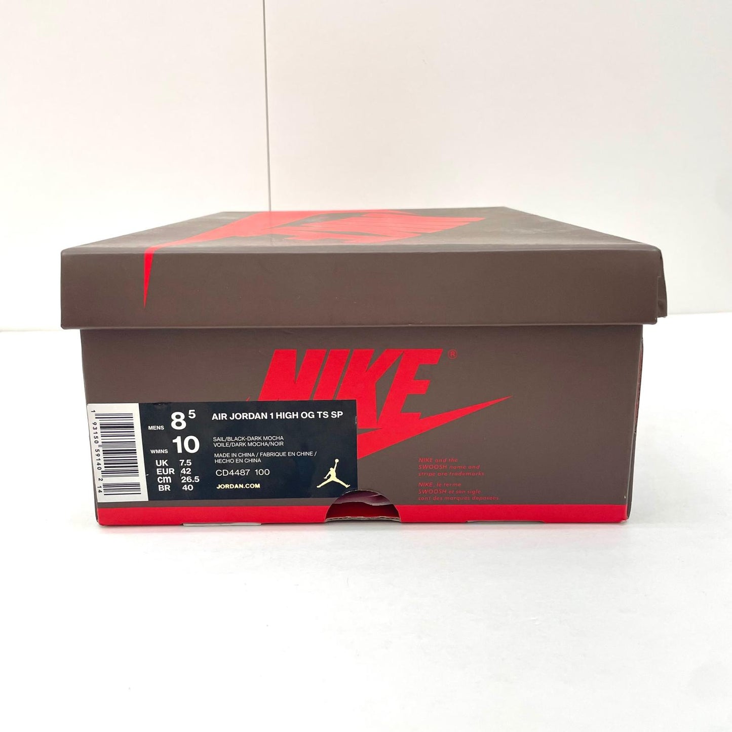 NIKE | ナイキ Air Jordan 1 Retro High OG TS SP スニーカー 26.5cm CD4487-100 ブラウン【尾張小牧店】