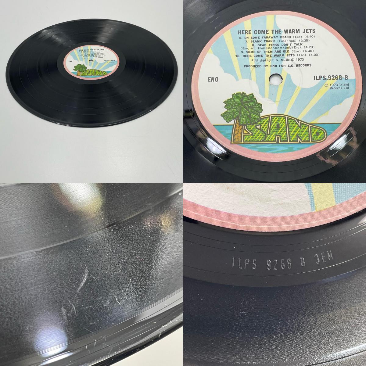 【尾張小牧店】LP BRIAN ENO ブライアン・イーノ / HERE COME THE WARM JETS レコード【レトロ】【中古】