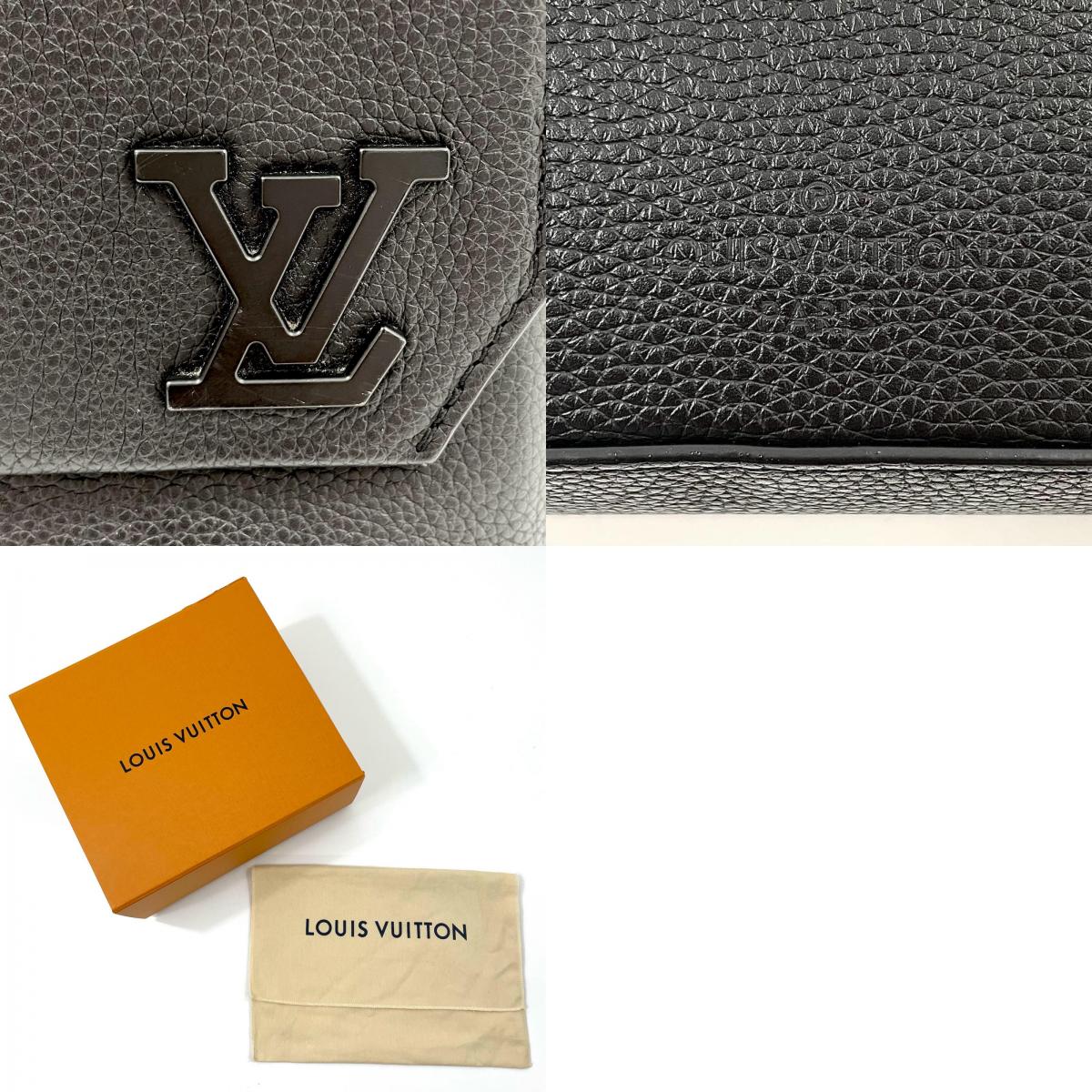 【中古】LOUIS VUITTON | ルイ・ヴィトン LVアエログラム ボーディング メッセンジャーファストラインメッセンジャー ショルダーバッグ M22484 ブラック【尾張小牧店】