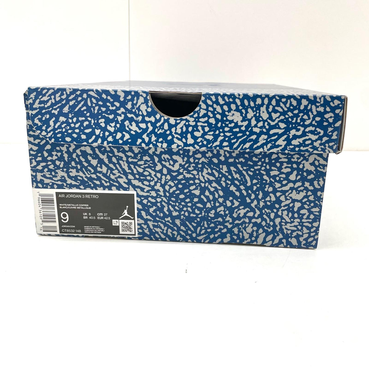 NIKE | ナイキ Air Jordan 3 Retro スニーカー 27.0cm CT8532-148 ホワイト【尾張小牧店】