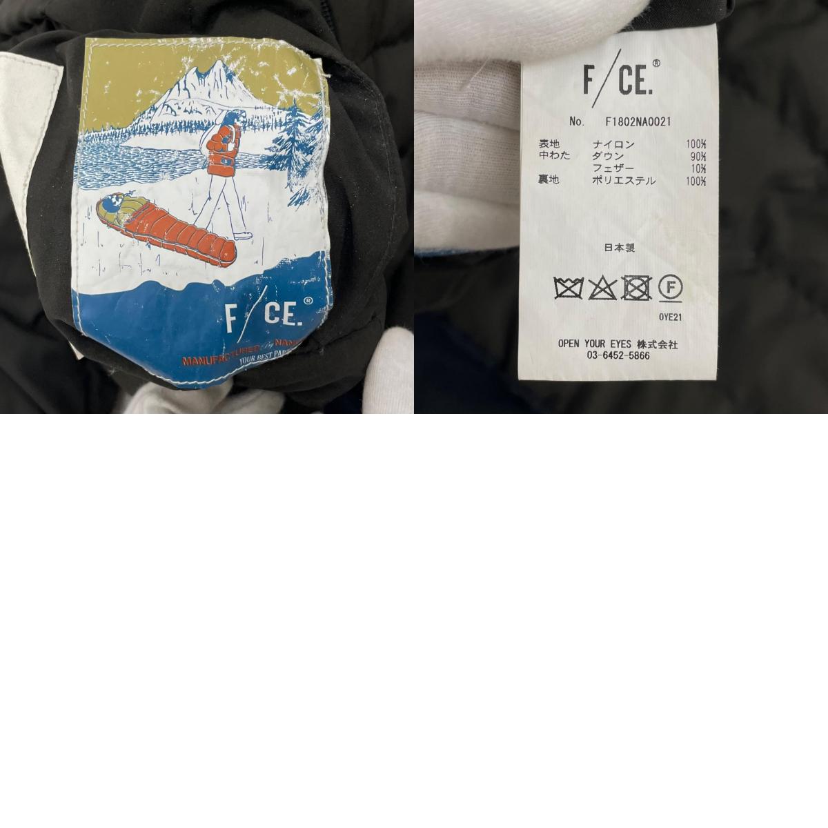 【中古】NANGA×F/CE. | ナンガ×エフシーイー リバーシブル ダウンジャケット ブラック×カーキ サイズ:L【尾張小牧店】