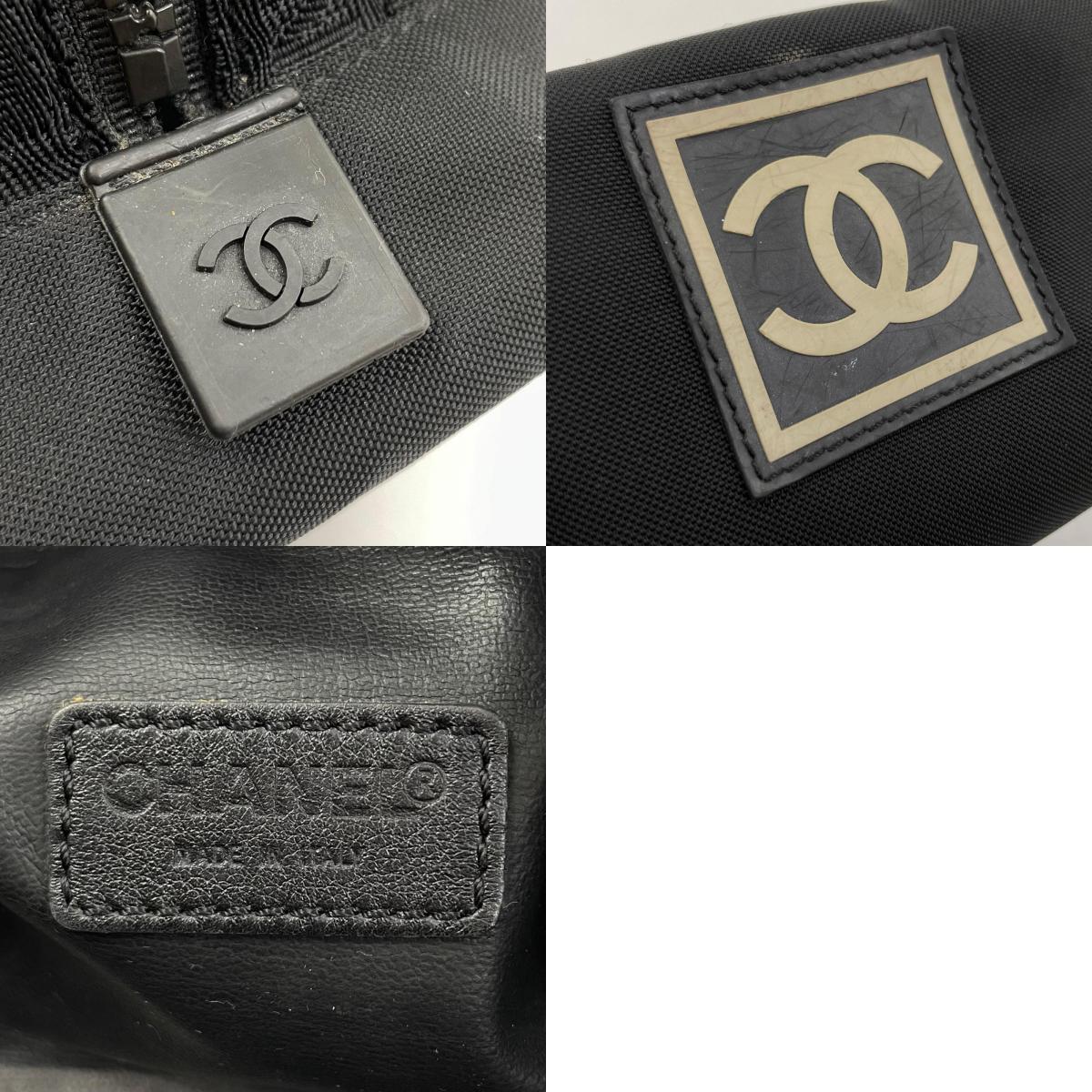【中古】CHANEL | シャネル スポーツ ココマーク ポーチ ナイロン 7840587 ブラック【尾張小牧店】