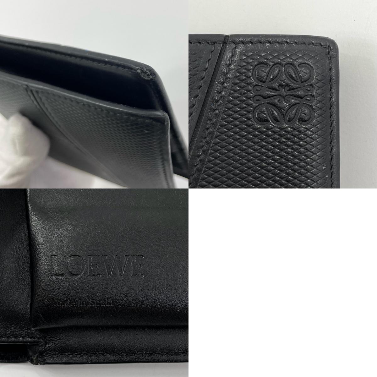 【中古】LOEWE | ロエベ パズル バイフォールド コインウォレット コンパクトウォレット 二つ折り財布 C510501 ブラック【尾張小牧店】