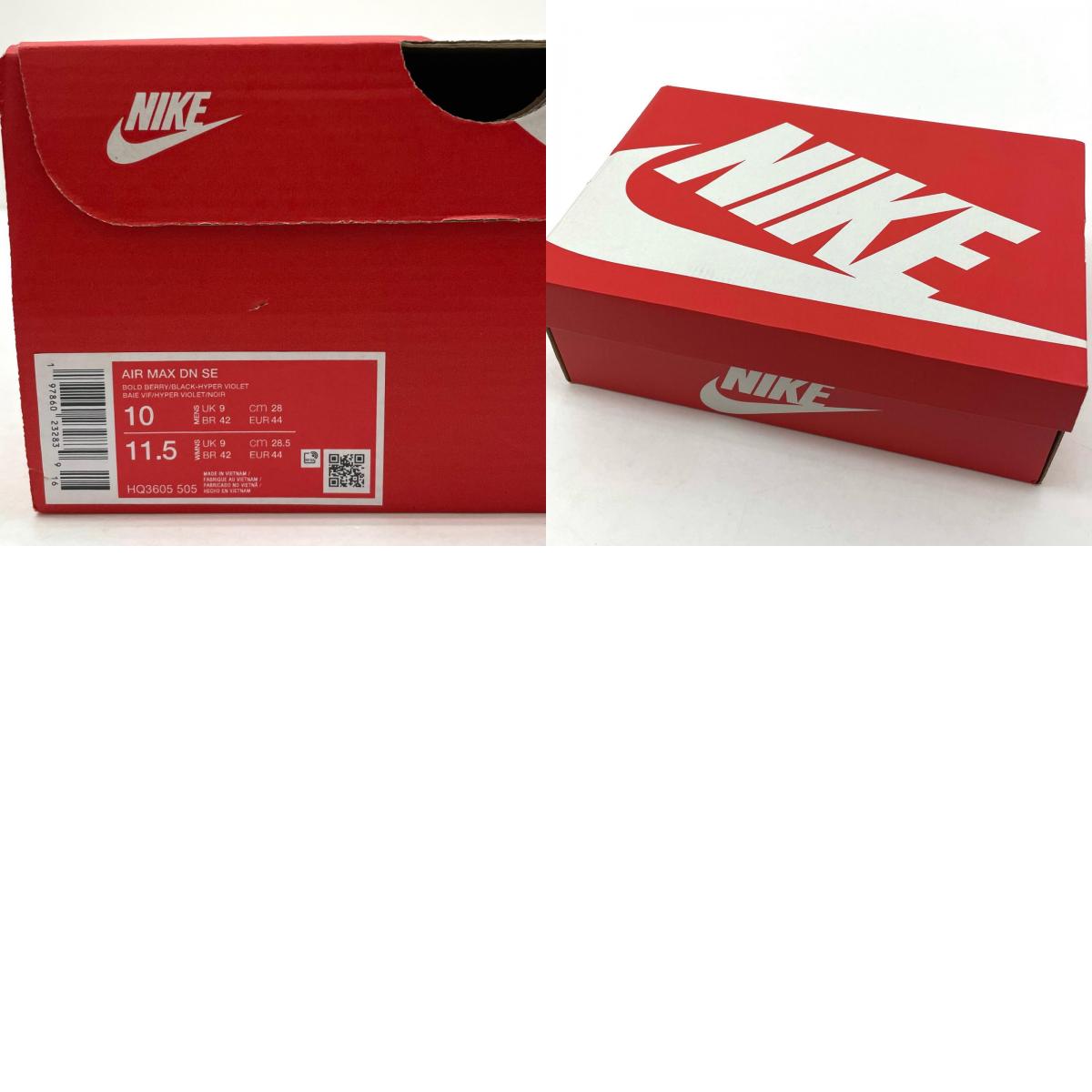 【中古】NIKE | ナイキ AIR MAX DN SE "Bold Berry/Hyper Violet/White/Black" エアマックスDN SE "ボールドベリー/ハイパーバイオレット/ホワイト/ブラック" スニーカー 靴 HQ3605-505 パープル×ブラック 28cm【尾張小牧店】