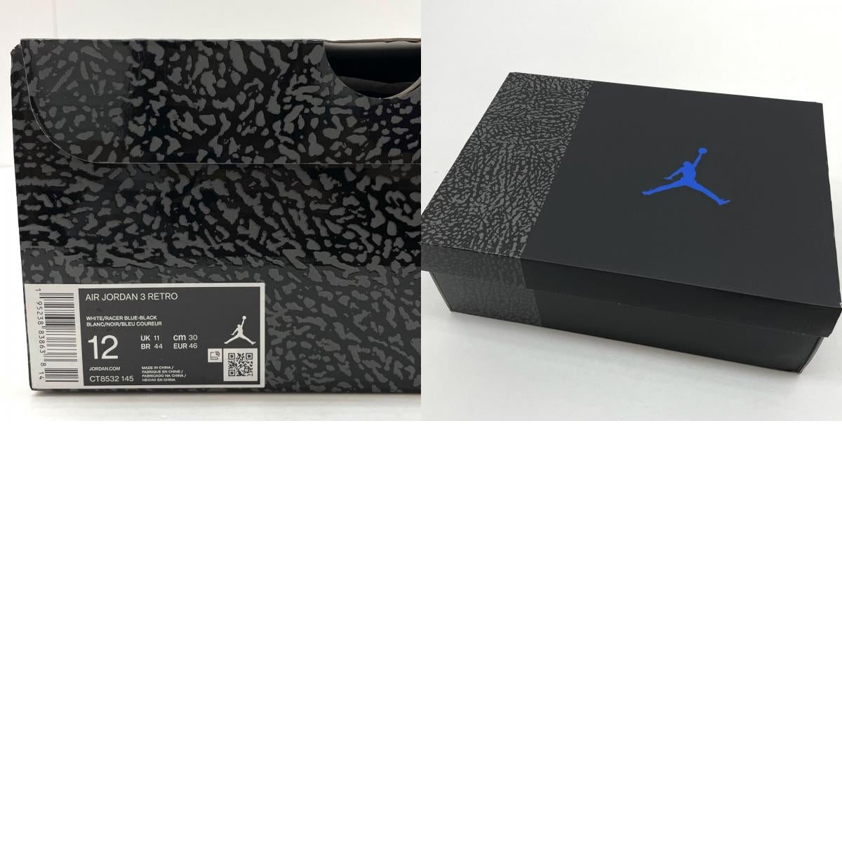 【中古】NIKE | ナイキ Air Jordan 3 "Racer Blue"/エアジョーダン3 "レーサー ブルー" スニーカー 靴 CT8532-145 ブルー×ホワイト 30cm【尾張小牧店】【専】