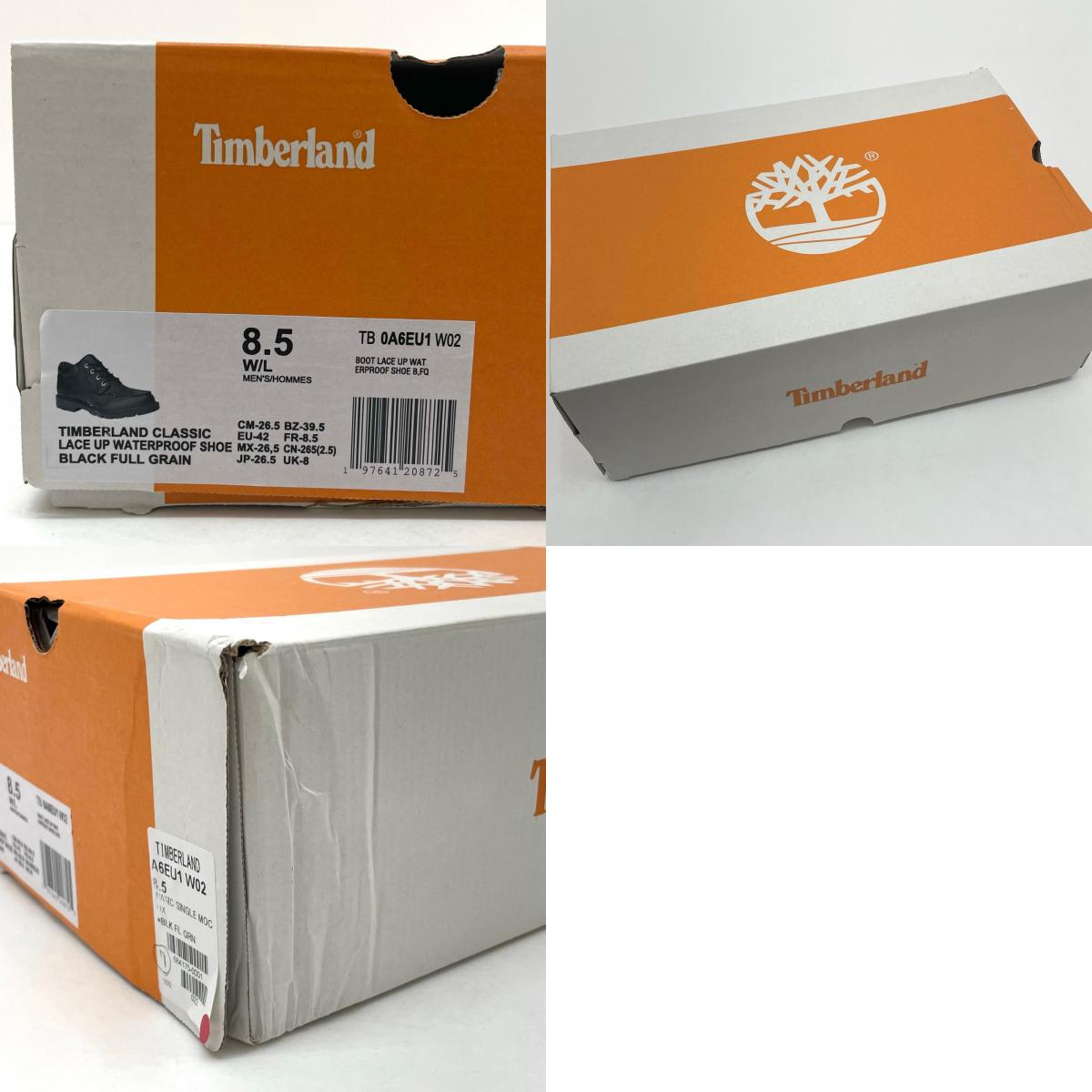 【中古】Timberland | ティンバーランド BASIC SINGLE MOC TOE OX WP/ベーシック シングル モック トゥ オックス トレッキングブーツ ブラック 26.5cm【尾張小牧店】