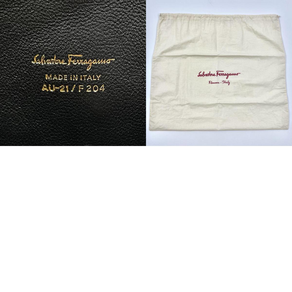 【中古】Salvatore Ferragamo | サルヴァトーレフェラガモ ガンチーニ ジュリエット ハンドバッグ AU-21/F204 ブラック【尾張小牧店】