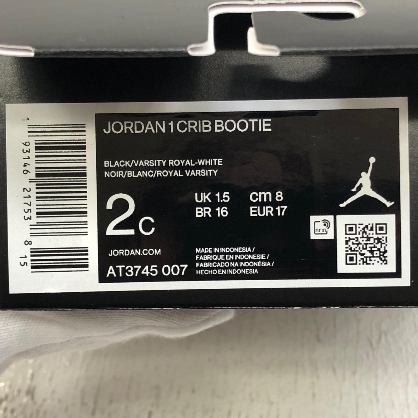NIKE | ナイキ TD Air Jordan 1 Mid Crib Bootie スニーカー AT3745-007 ブルー【加古川店】