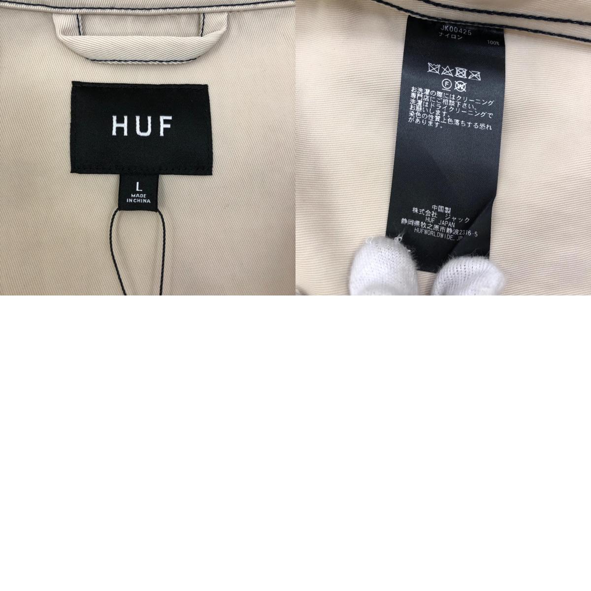 HUF | ハフ CONTRAST NYLON CHORE JACKET その他トップス アイボリー サイズ:L【加古川店】