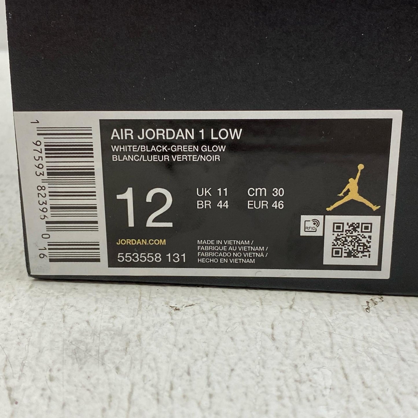 NIKE | ナイキ Air Jordan 1 Low 'Green Glow' スニーカー 553558-131 マルチカラー【加古川店】