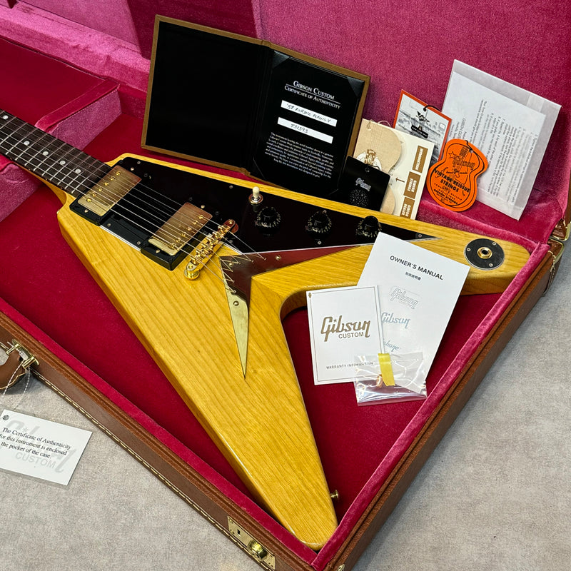 【中古】 Gibson Custom Shop | ギブソンカスタムショップ 楽器 1958 Korina Flying V Reissue VOS Natural Black Pickguard 2023年製【加古川店】