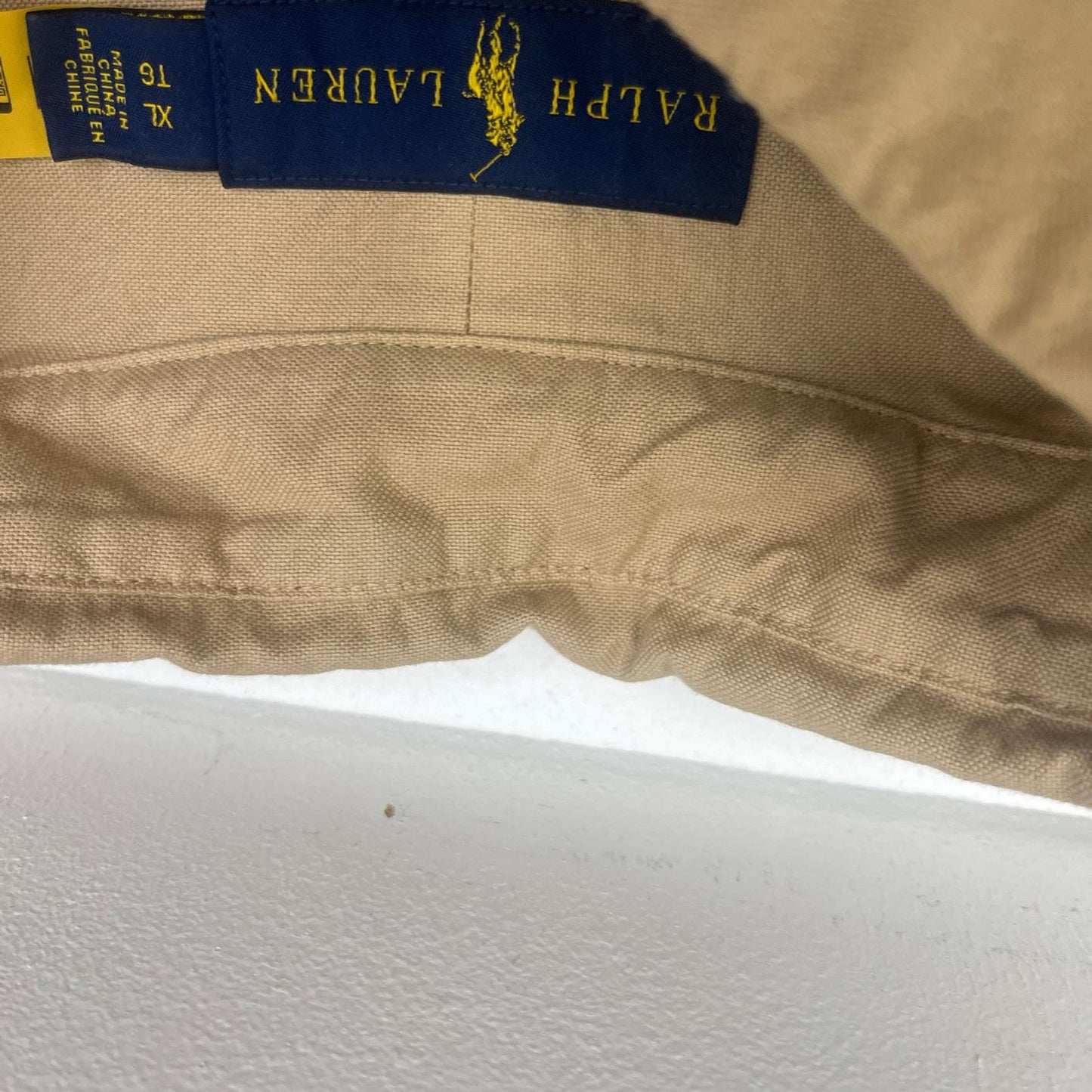 POLO RALPH LAUREN | ポロ・ラルフローレン 1P OX BD SHIRT:CLASSIC FIT 長袖シャツ ベージュ サイズ:XL【加古川店】