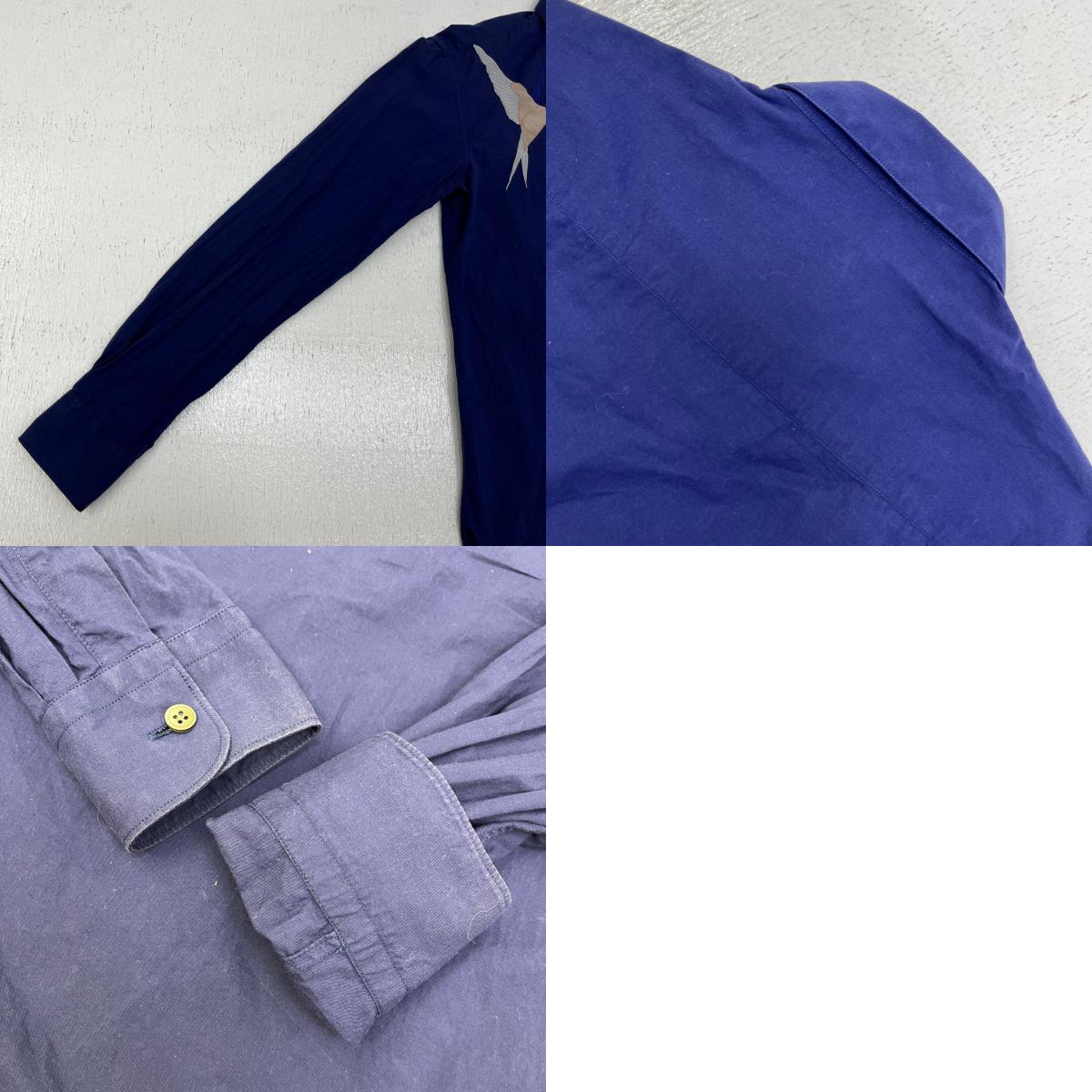 Stella McCartney | ステラマッカートニー 燕 刺繍 長袖シャツ 長袖シャツ 459671 ネイビー サイズ:38【加古川店】