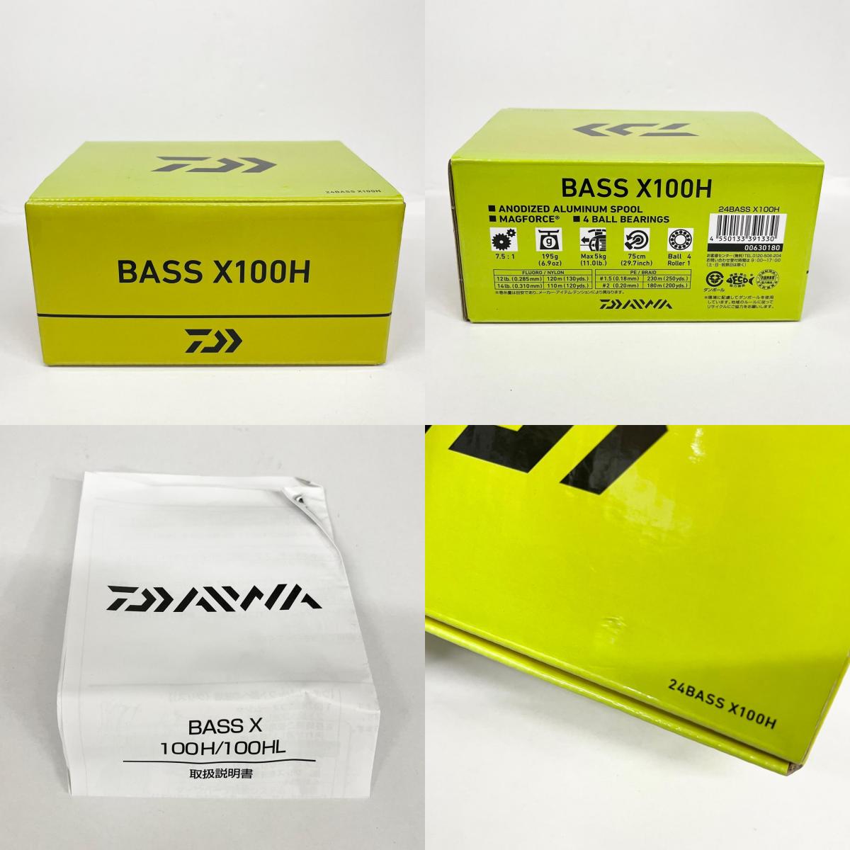 【フィッシング/釣り/釣具/リール】 【ベイトリール/右ハンドル】Daiwa | ダイワ 24バスX 100H【加古川店】