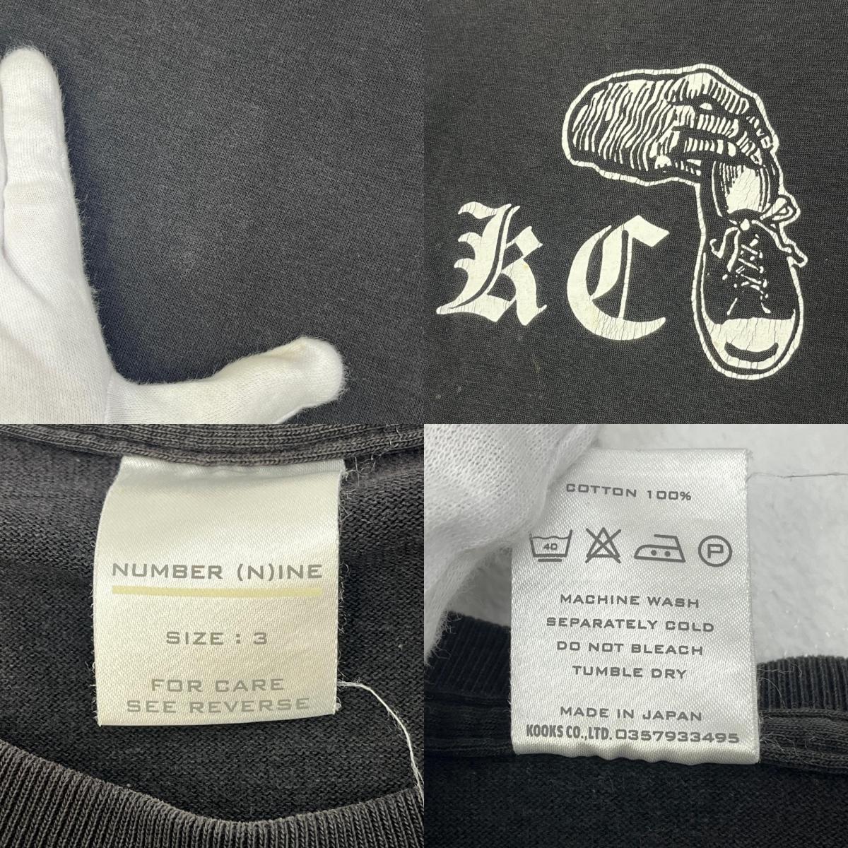NUMBER(N)INE | ナンバーナイン タイム期 半袖Tシャツ ブラック【加古川店】