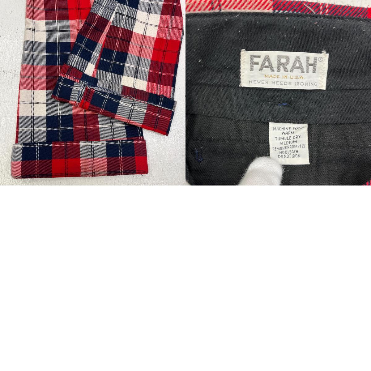 VINTAGE衣料 | ヴィンテージイリョウ FARAH TALON USA製 パンツ サイズ:M【加古川店】