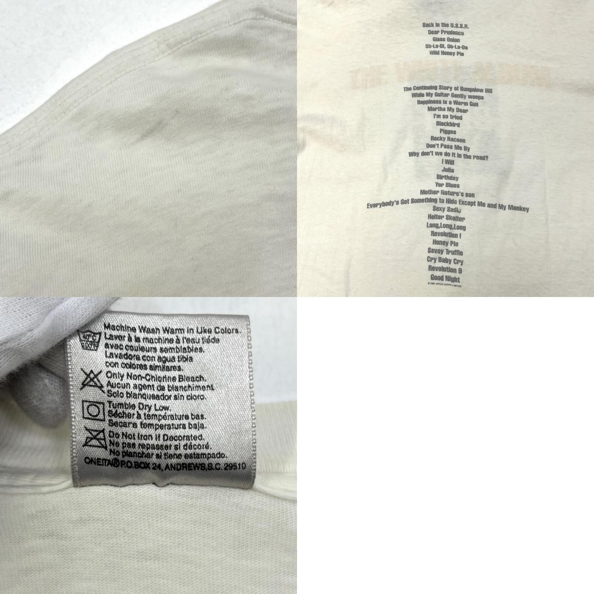 【中古】 the beatles:the white album 半袖Tシャツ ホワイト サイズ:L【加古川店】