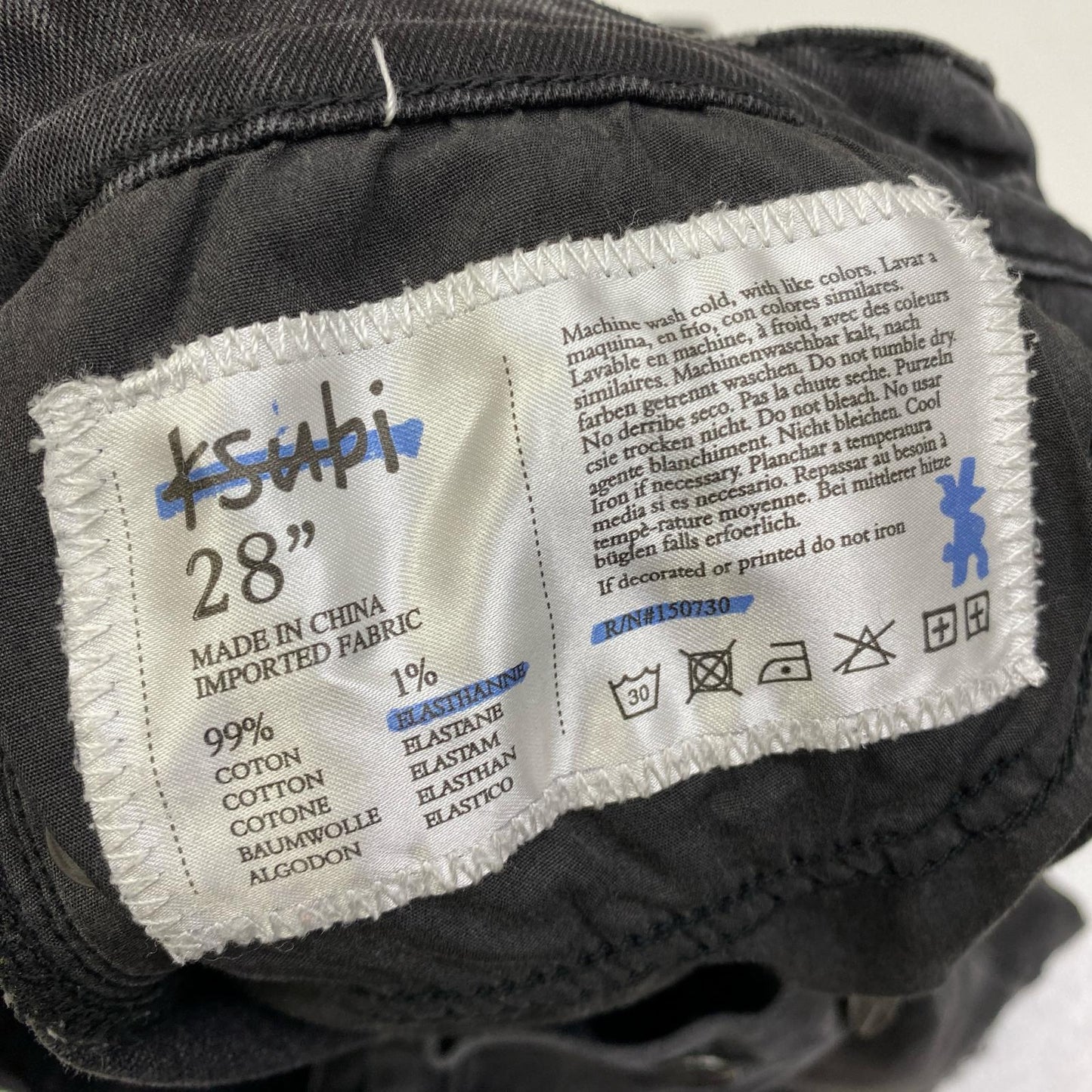 【中古】KSUBI | スビ van winkle black デニムパンツ ブラック サイズ:28【加古川店】