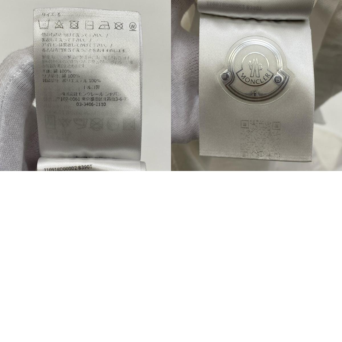 【中古】MONCLER | モンクレール 国内正規品 長袖Tシャツ I10918D00002 ホワイト サイズ:S【加古川店】