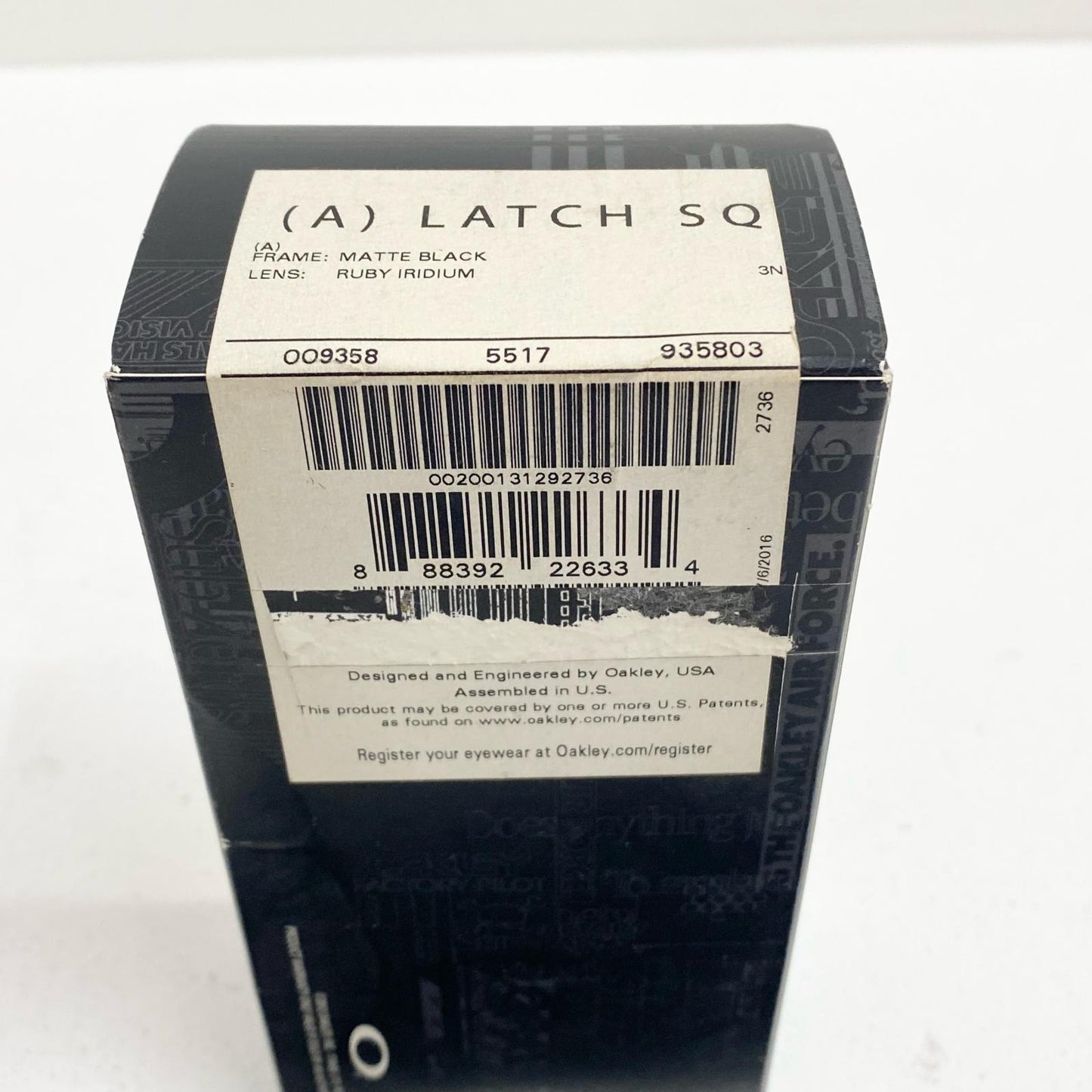OAKLEY | オークリー LATCHSQUARE OO9358-03 55 17 139 ラッチスクエア Latch SQ サングラス 箱・収納袋付属【加古川店】