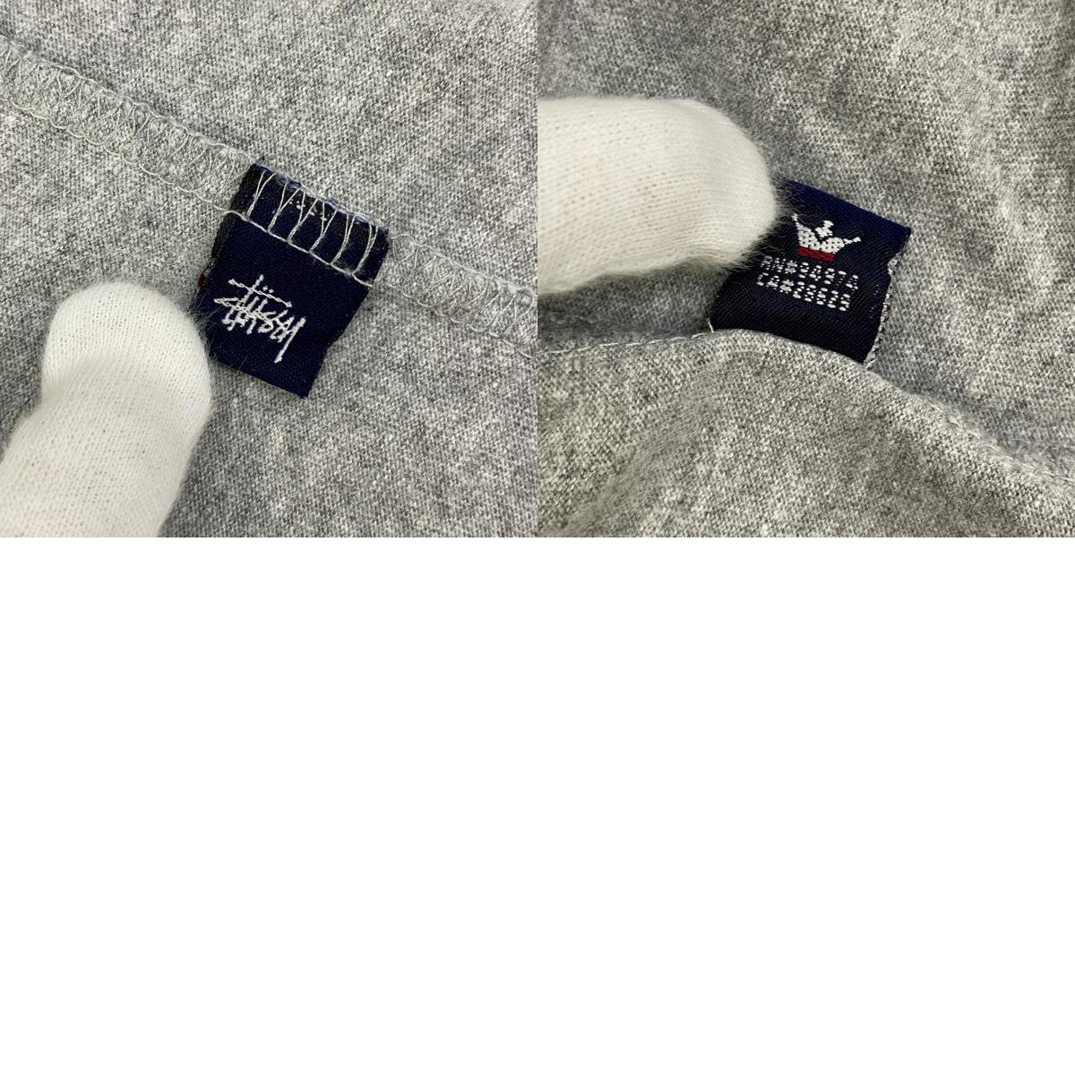 【中古】STUSSY | ステューシー 1P LOGO TEE USA製 半袖Tシャツ グレー サイズ:M【加古川店】