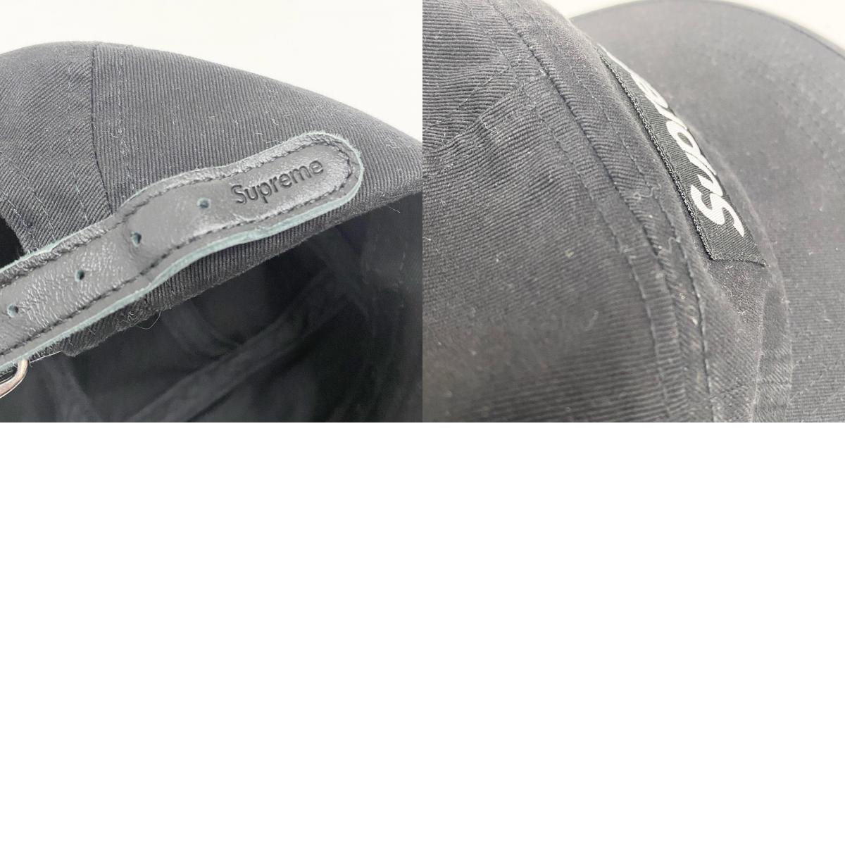 supreme シュプリーム Washed Chino Twill Camp Cap キャップ ブラック 25FW