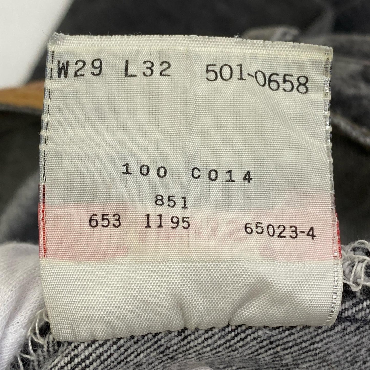 【中古】Levi's | リーバイス 先染め デニムパンツ 501-0658 ブラック サイズ:29【加古川店】