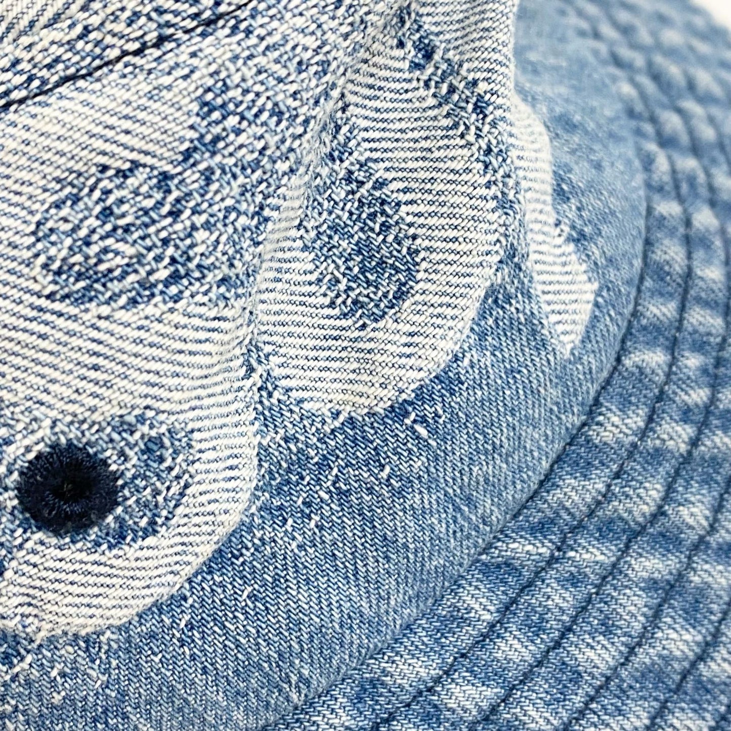SUPREME シュプリーム Fade Jacquard Denim バケットハット Crusher ライトブルー 22SS