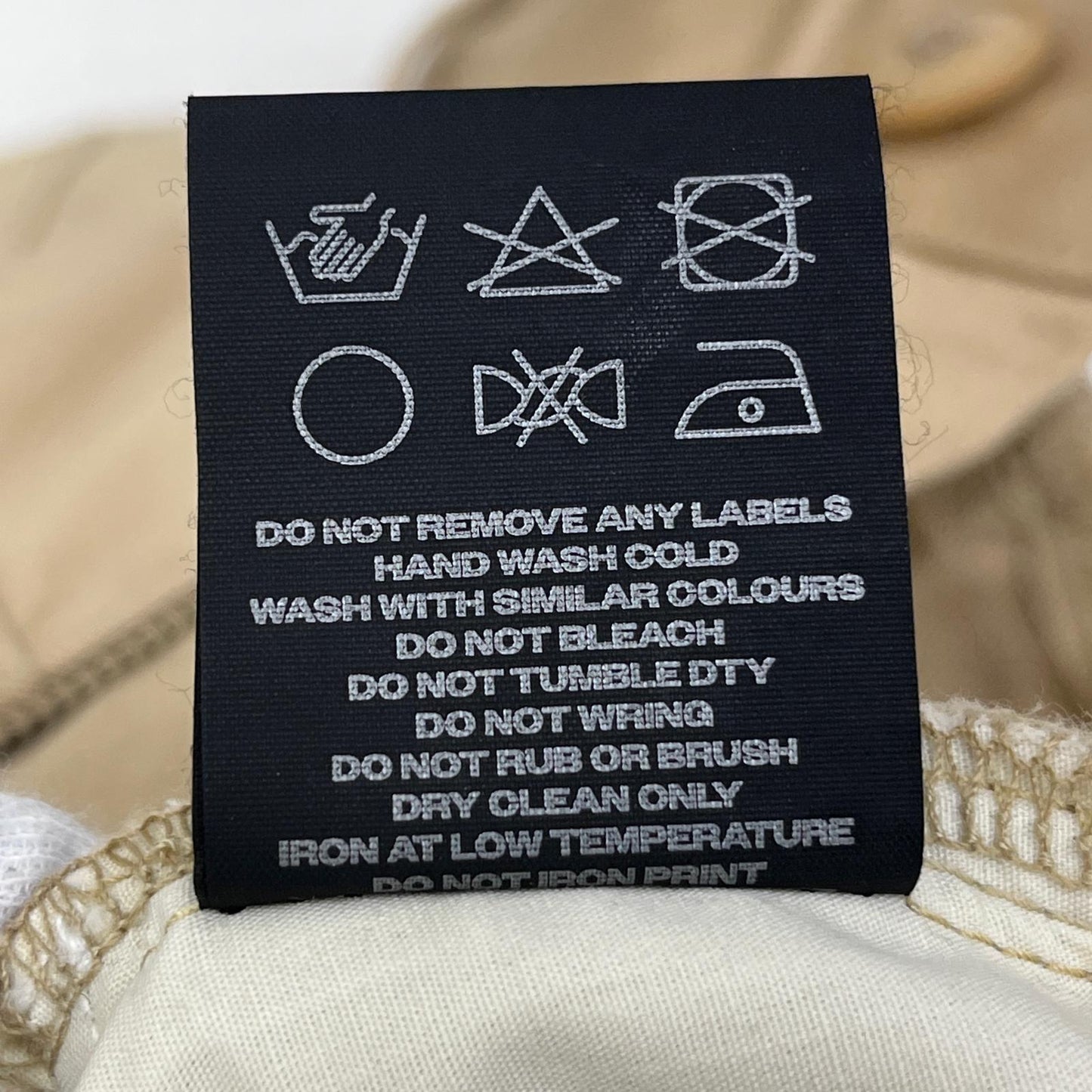 【中古】 protocol index UPSIDE DOWN WORK JORTS ショートパンツ ベージュ サイズ:2【加古川店】