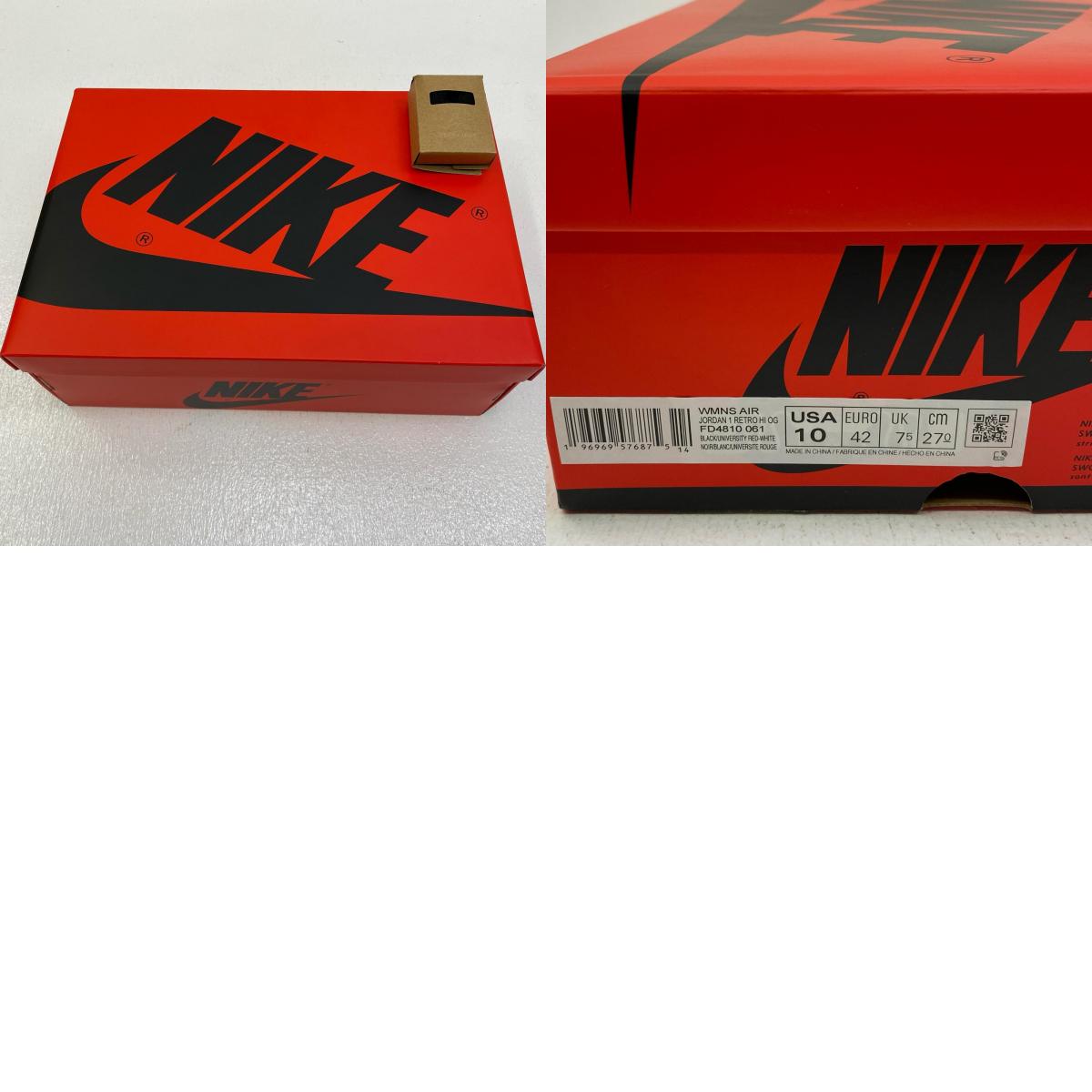 【中古】NIKE | ナイキ Women's Air Jordan 1 Retro High OG Satin Bred スニーカー fd4810-061 ブラック 27cm【加古川店】