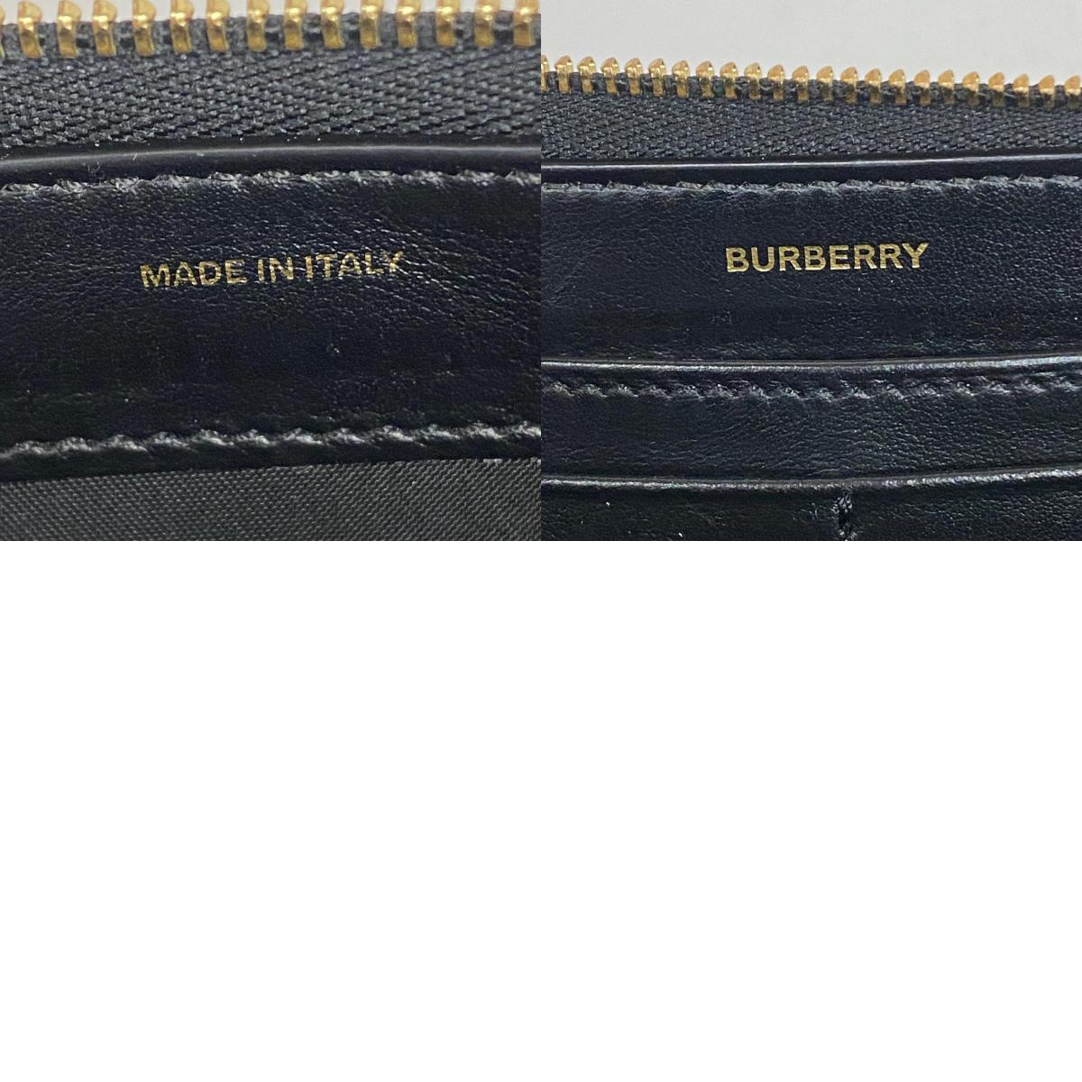 【中古】BURBERRY | バーバリー ELMORE 長財布 8023297 ブラック【加古川店】