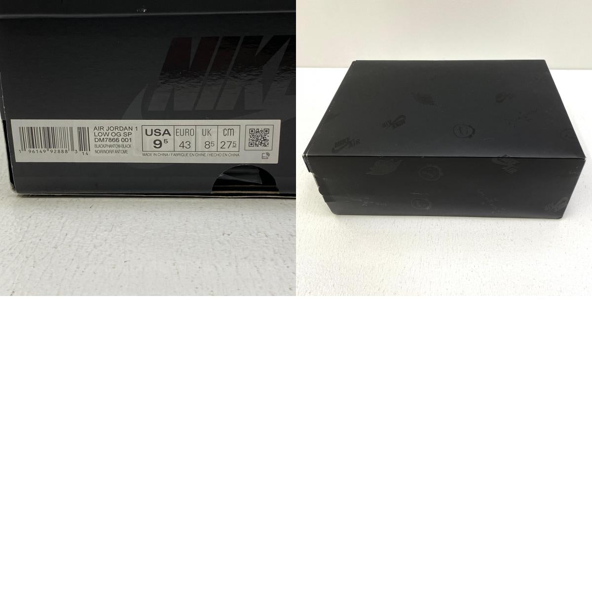 【中古】NIKE | ナイキ Air Jordan 1 Low OG SP スニーカー DM7866-001 ブラック 27.5cm【加古川店】
