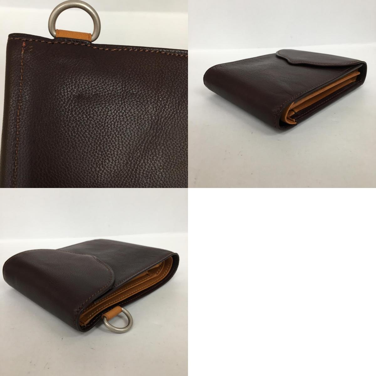 hobo | ホーボー ヤギ革 三つ折り財布 三つ折り財布 ブラウン【加古川店】
