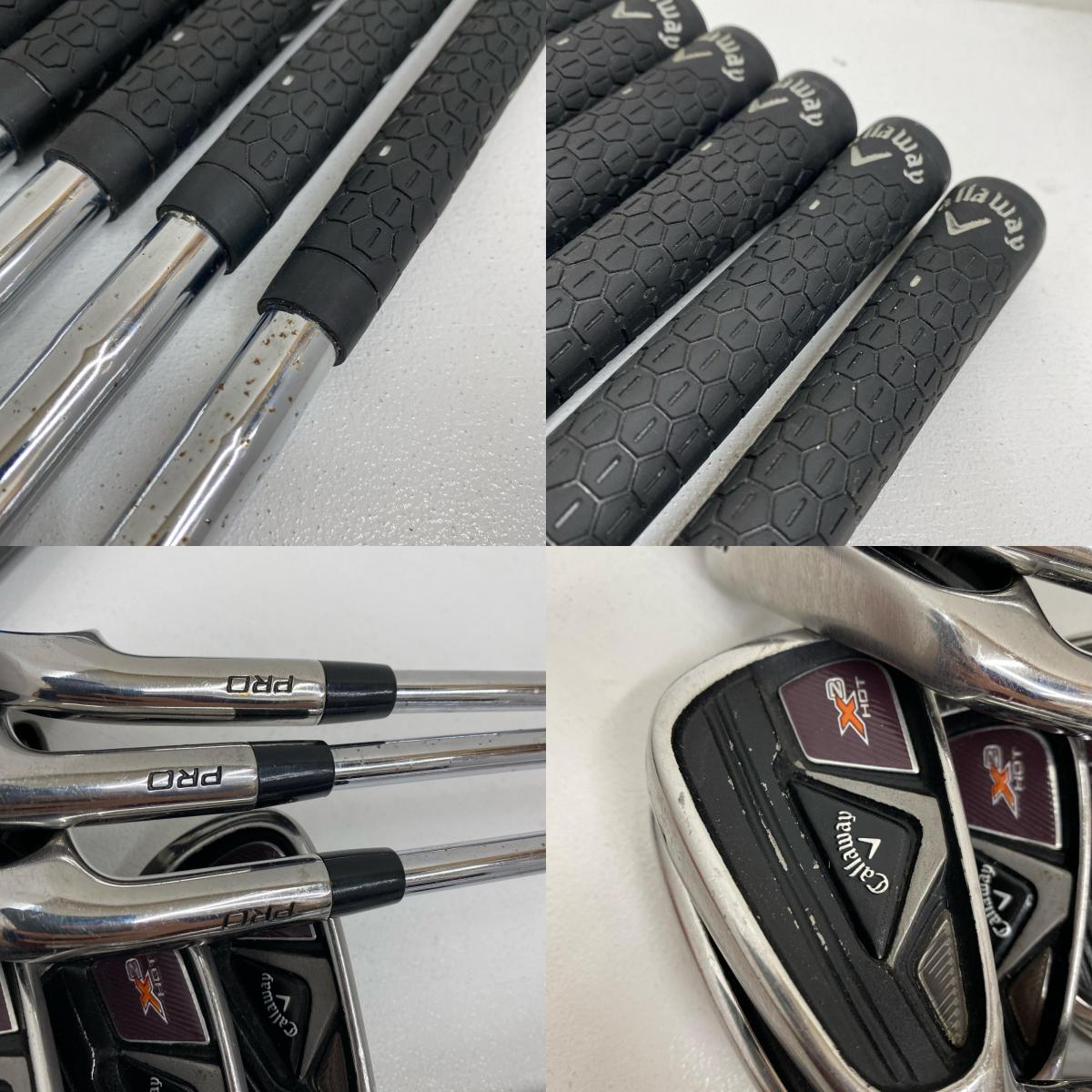 【ゴルフ用品】 Callaway | キャロウェイ CALLAWAY アイアンセット X2 HOT PRO(2014) 7本セット シャフト:NS.PRO 950GH フレックス:S レフティ 4~9.P【加古川店】