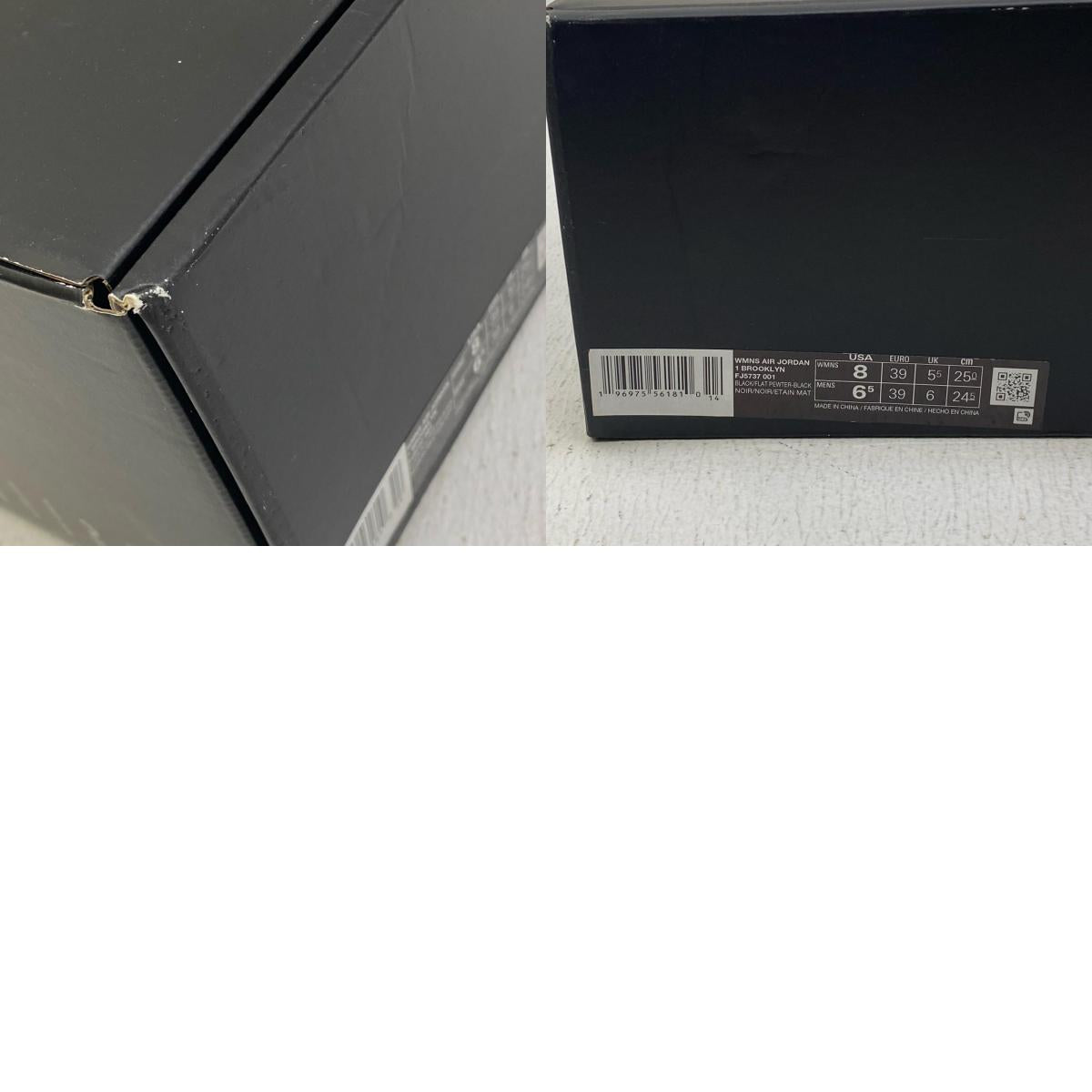 NIKE | ナイキ Wmn's Air Jordan 1 Brooklyn High 'Black' スニーカー fj5737-001 ブラック 25cm【加古川店】