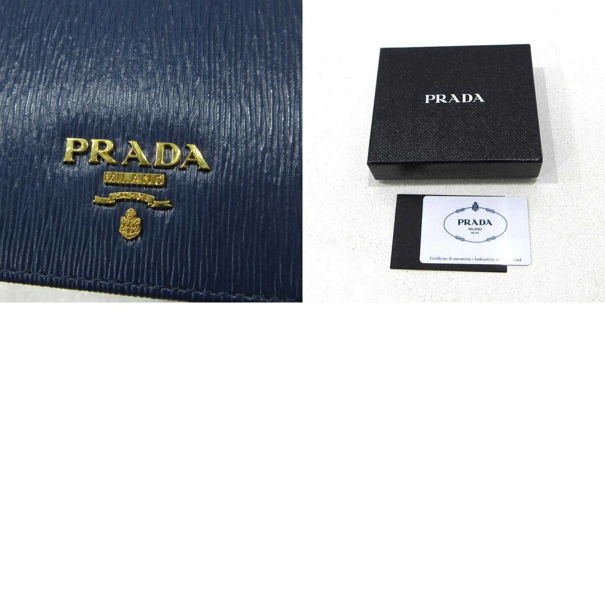 PRADA | プラダ ヴィッテロムーヴ 二つ折り財布 1MV204 ブルー【三重本店】