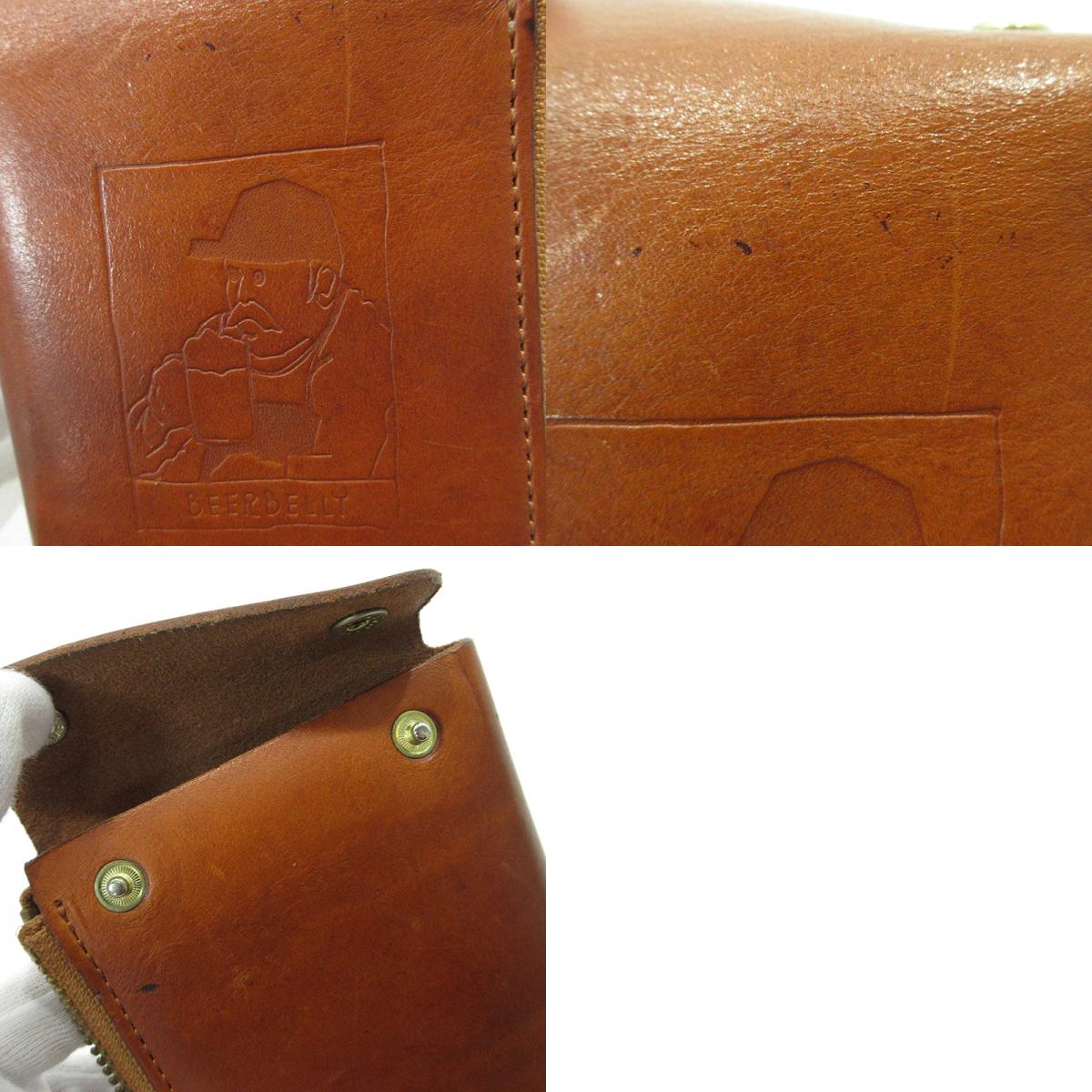 BEERBELLY SMALL ROUND WALLET 二つ折り財布 ブラウン【三重本店】