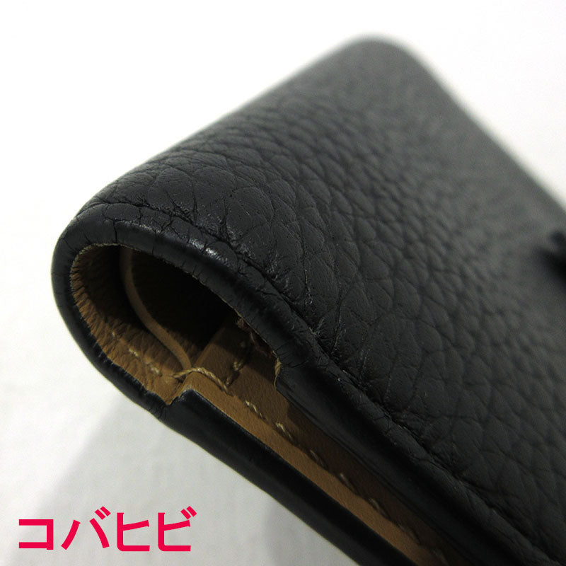LOUIS VUITTON | ルイ・ヴィトン LVヴェルティカルウォレットコンパクト 二つ折り 二つ折り財布 M81561 ブラック【三重本店】