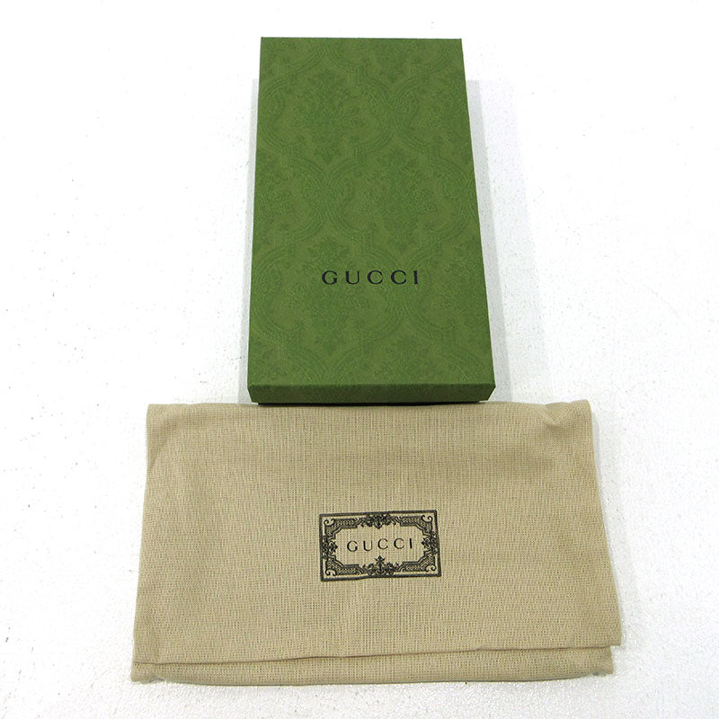 GUCCI | グッチ ラウンドファスナー 長財布 779879 KGDHN 9769 ベージュ×ブラック【三重本店】