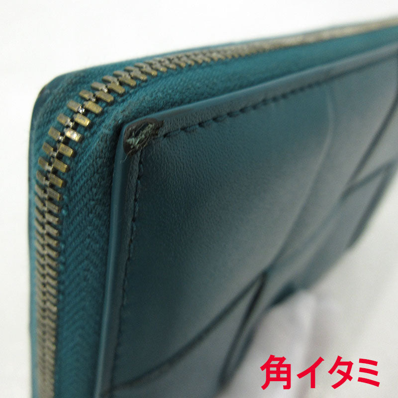 BOTTEGA VENETA | ボッテガヴェネタ カセット ラウンドファスナー 長財布 649607 グリーン【三重本店】