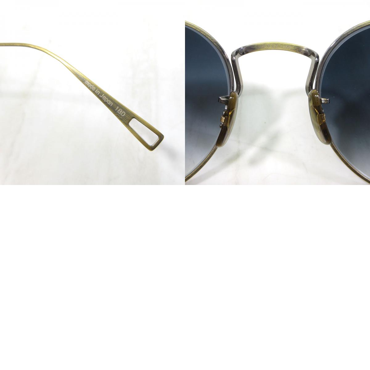 OLIVER PEOPLES | オリバーピープルズ Mandel AG マンデル ボストンシェイプ サングラス サイズ:49□22-145 サングラス アンティークゴールド×ブルー系【三重本店】