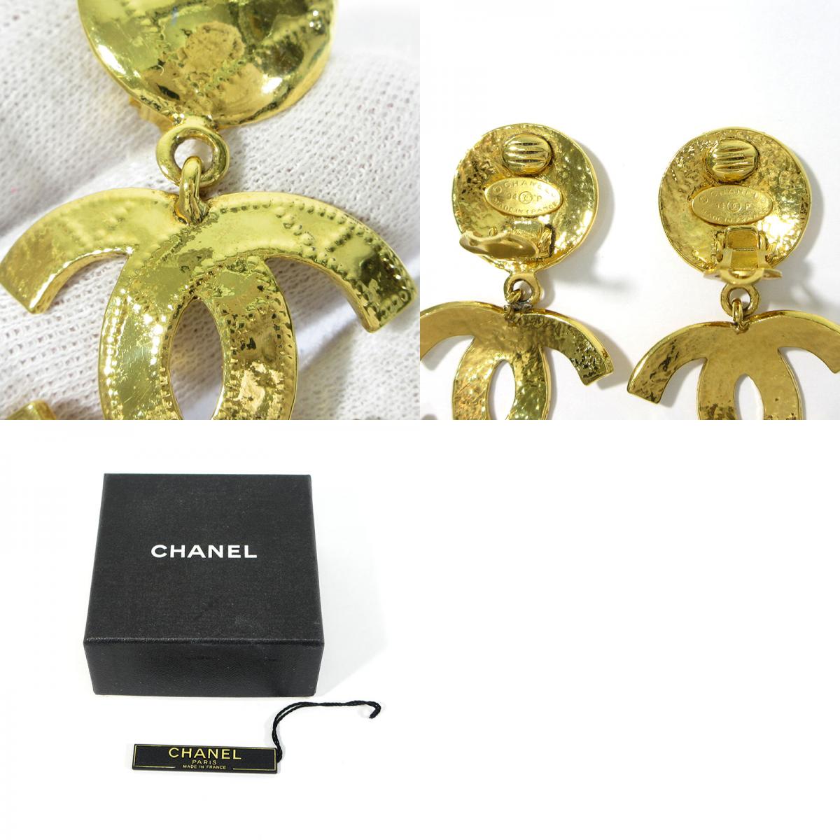 CHANEL | シャネル マトラッセ ココマーク クリップ 94P イヤリング ゴールド【三重本店】