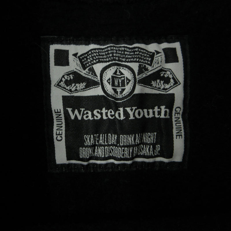Wasted Youth | ウエステッドユースウェステッドユース ロゴプリントスウェットシャツ スウェット ブラック サイズ:L【三重本店】