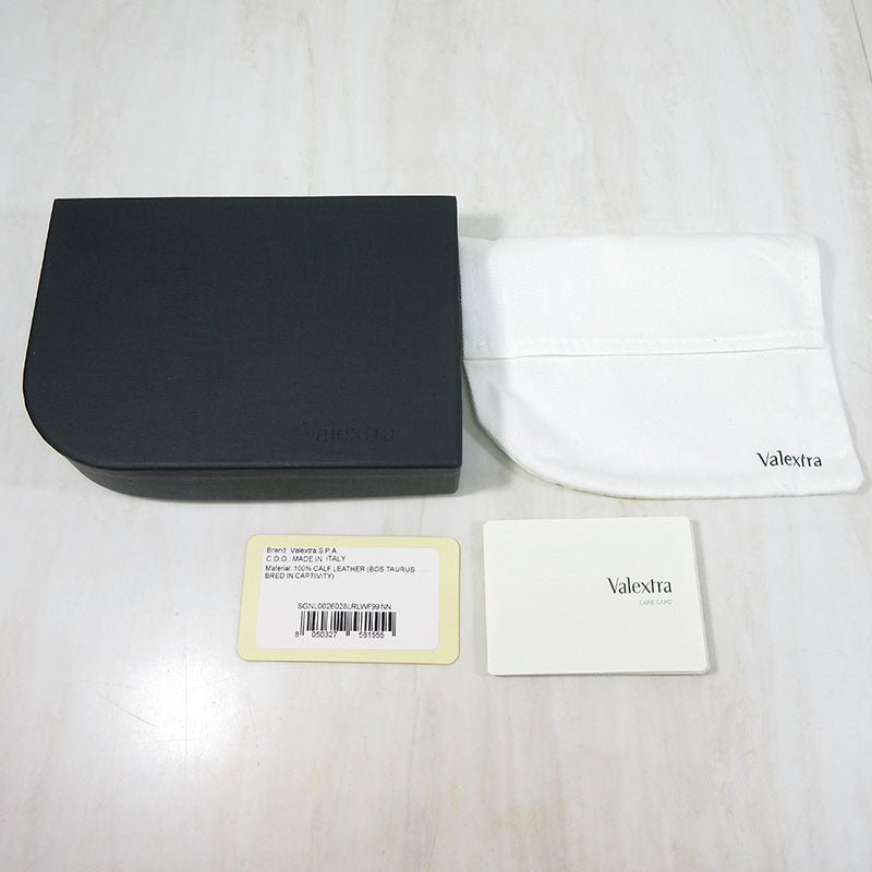 Valextra | ヴァレクストラ コンパクト パース / 三つ折り財布 レザーウォレット 三つ折り財布 SGNL0026028LRLWF99NN ブラック【三重本店】