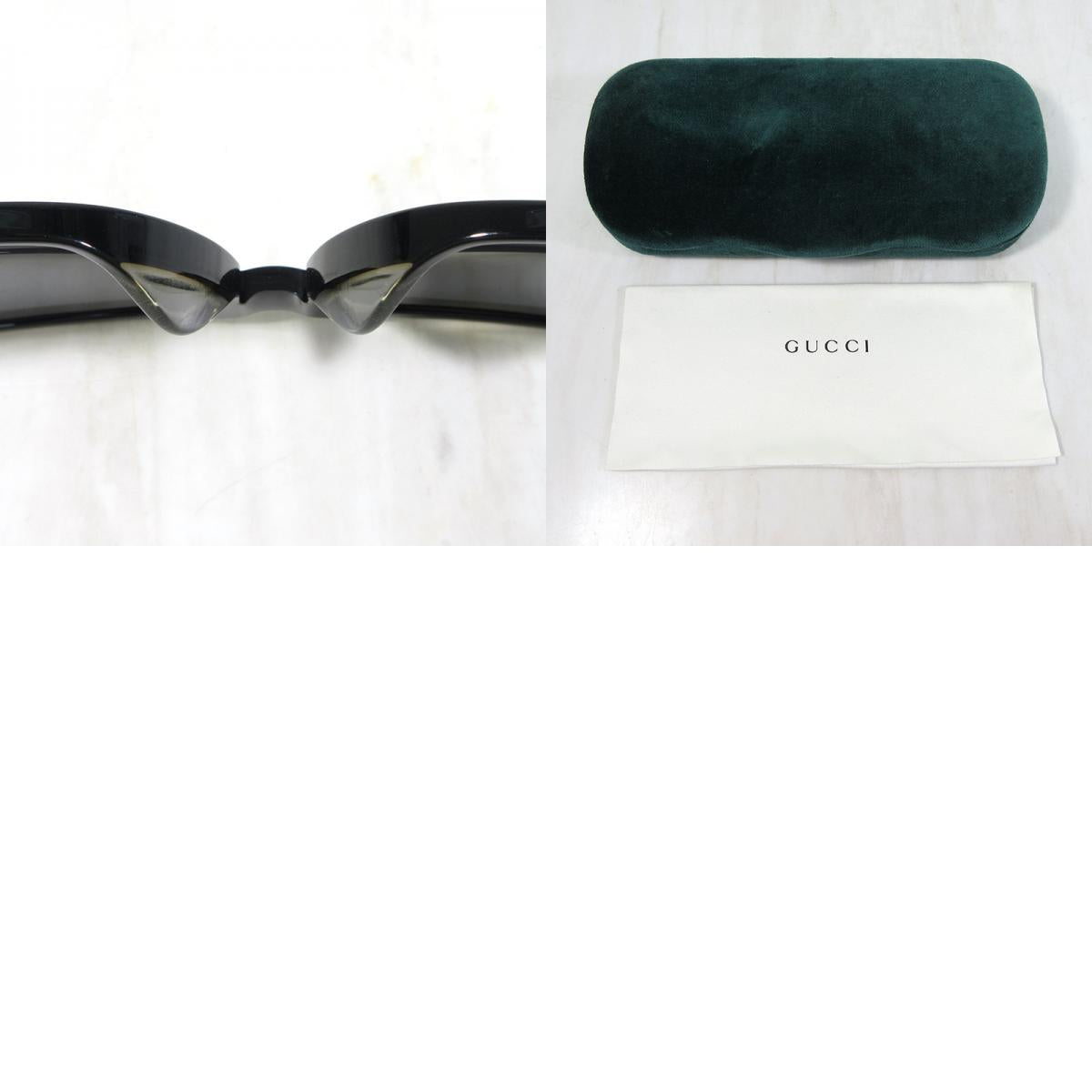 GUCCI | グッチ ホースビット ウェリントンシェイプ サングラス サイズ:56□16-150 サングラス GG0915SA 001 ブラック×ゴールド×ブラウン系【三重本店】