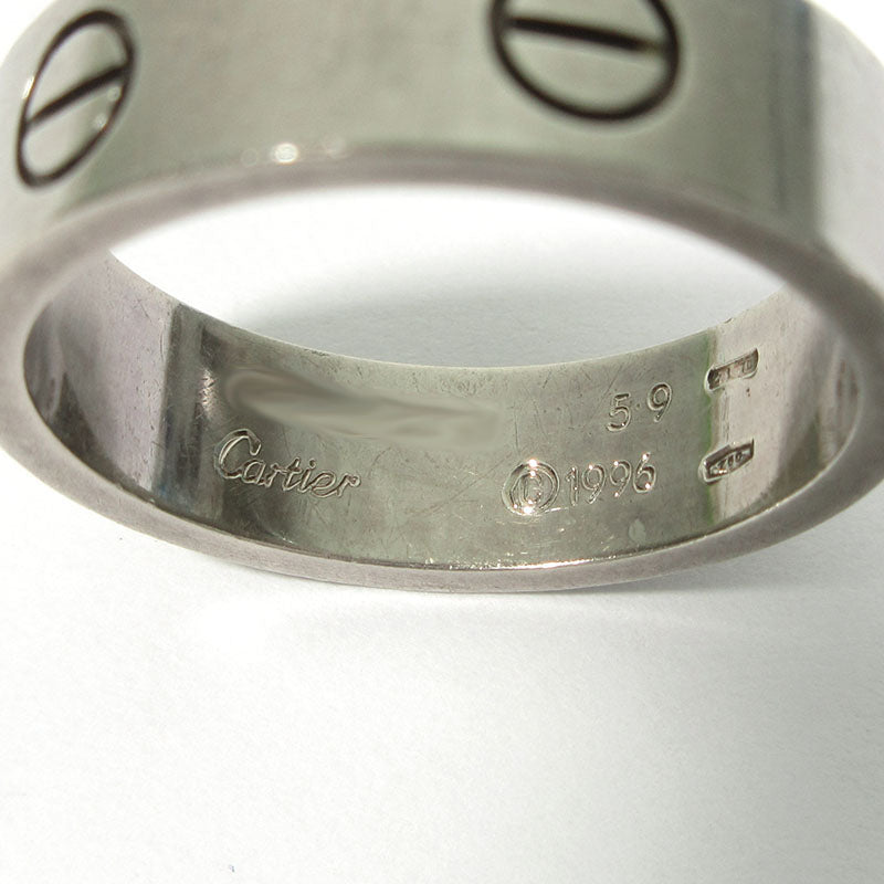 CARTIER | カルティエ K18 LOVE RING ラブリング サイズ:59(約18号) リング・指輪 シルバー系【三重本店】