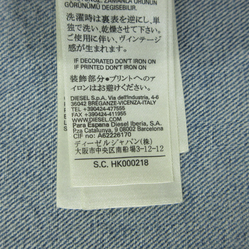 DIESEL | ディーゼル ベースボールシャツ 半袖シャツ ブルー サイズ:XXL【三重本店】